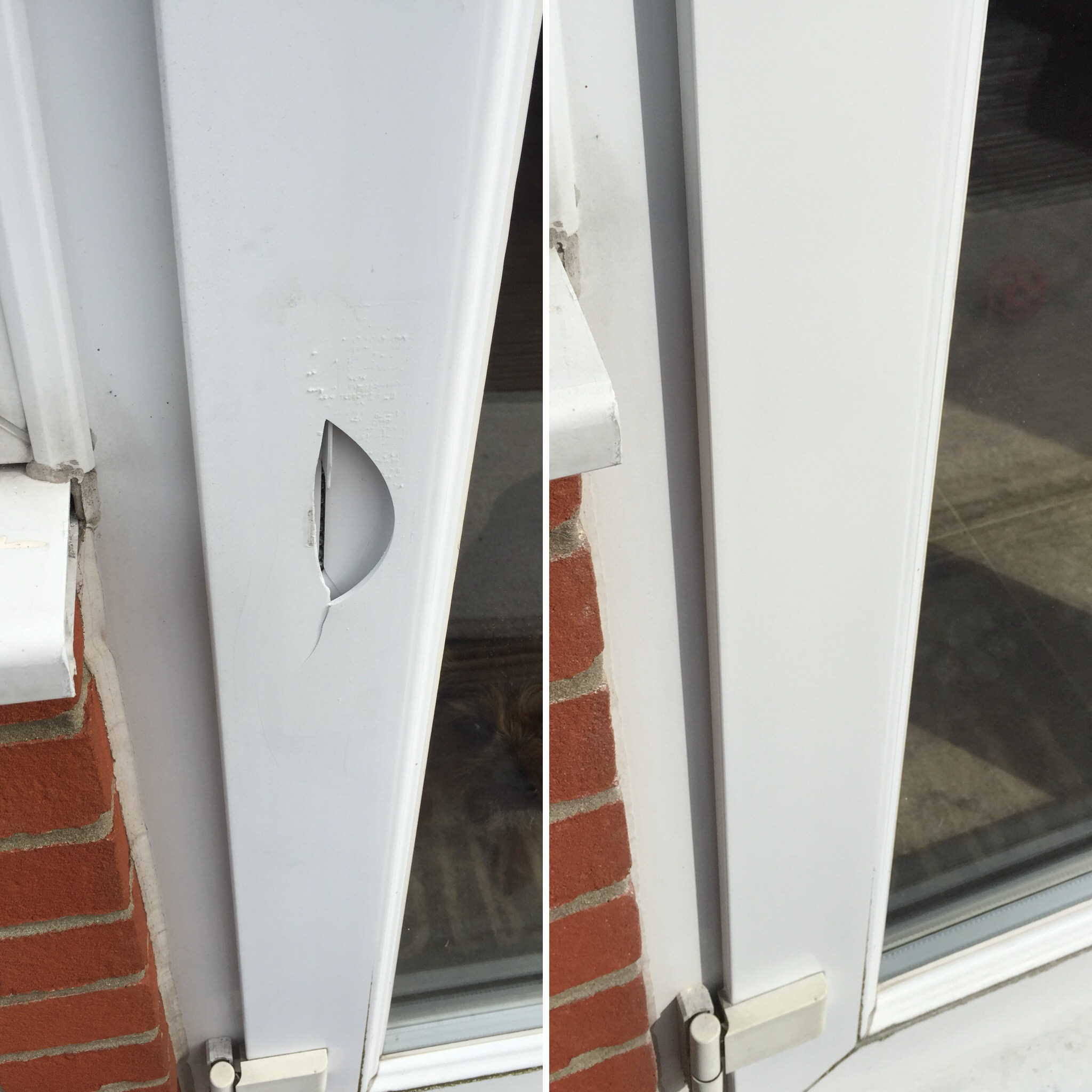 Holed Patio Door Repair