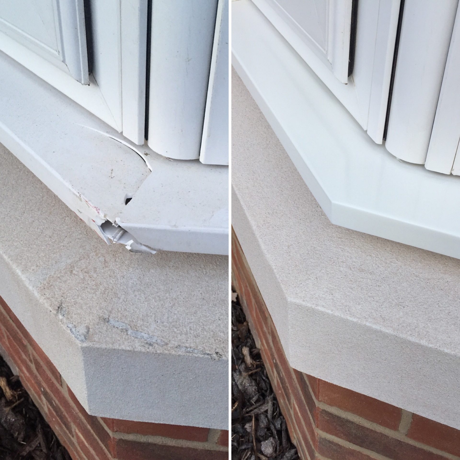 Broken upvc Window Cill Repair