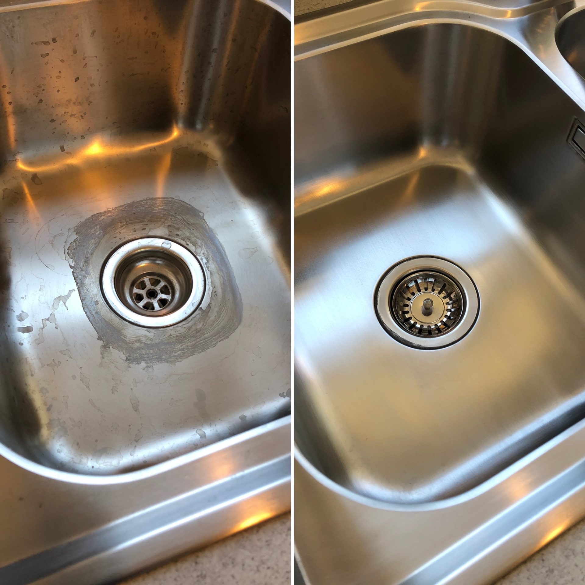 Damaged Stainless Steel Sink