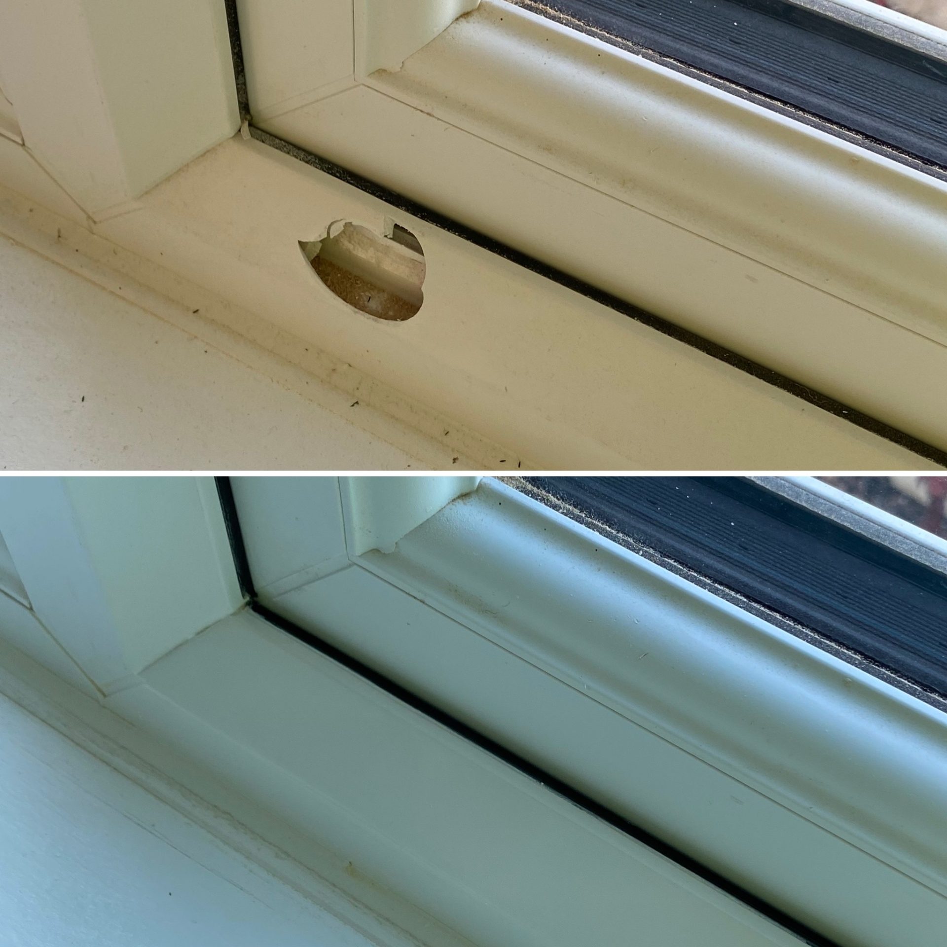 Holed Window Frame Repair