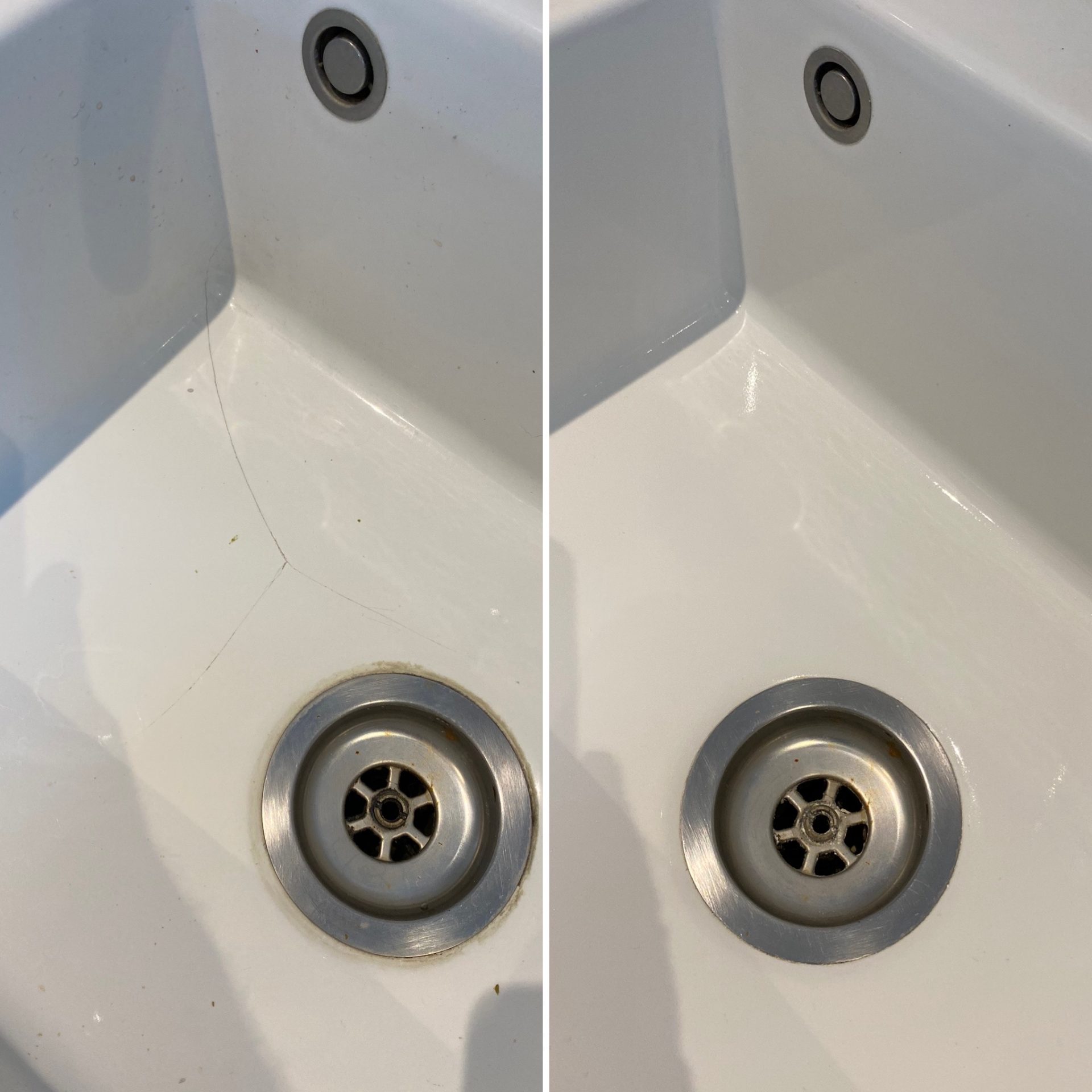 Cracked Butler Sink