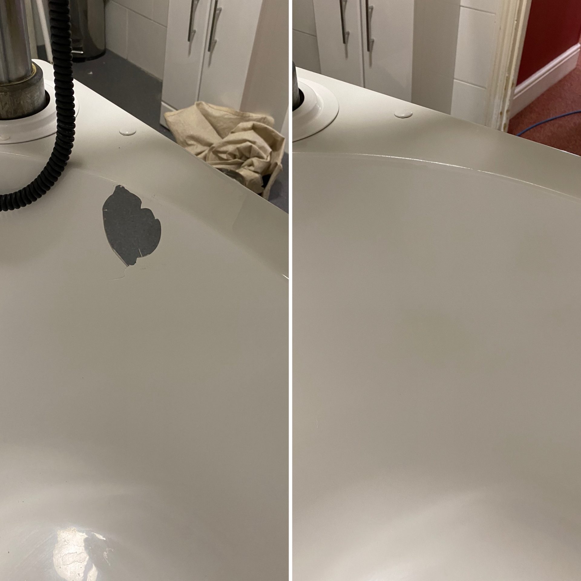 Hole in Bath Repair