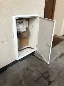 Repaired meter box