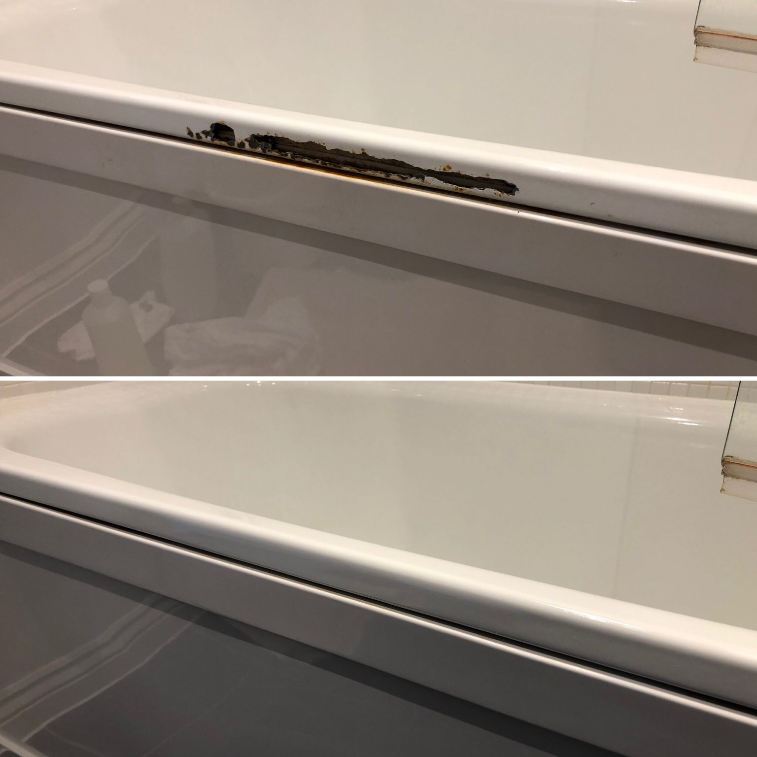 Badly rusted bath Surface Wizard