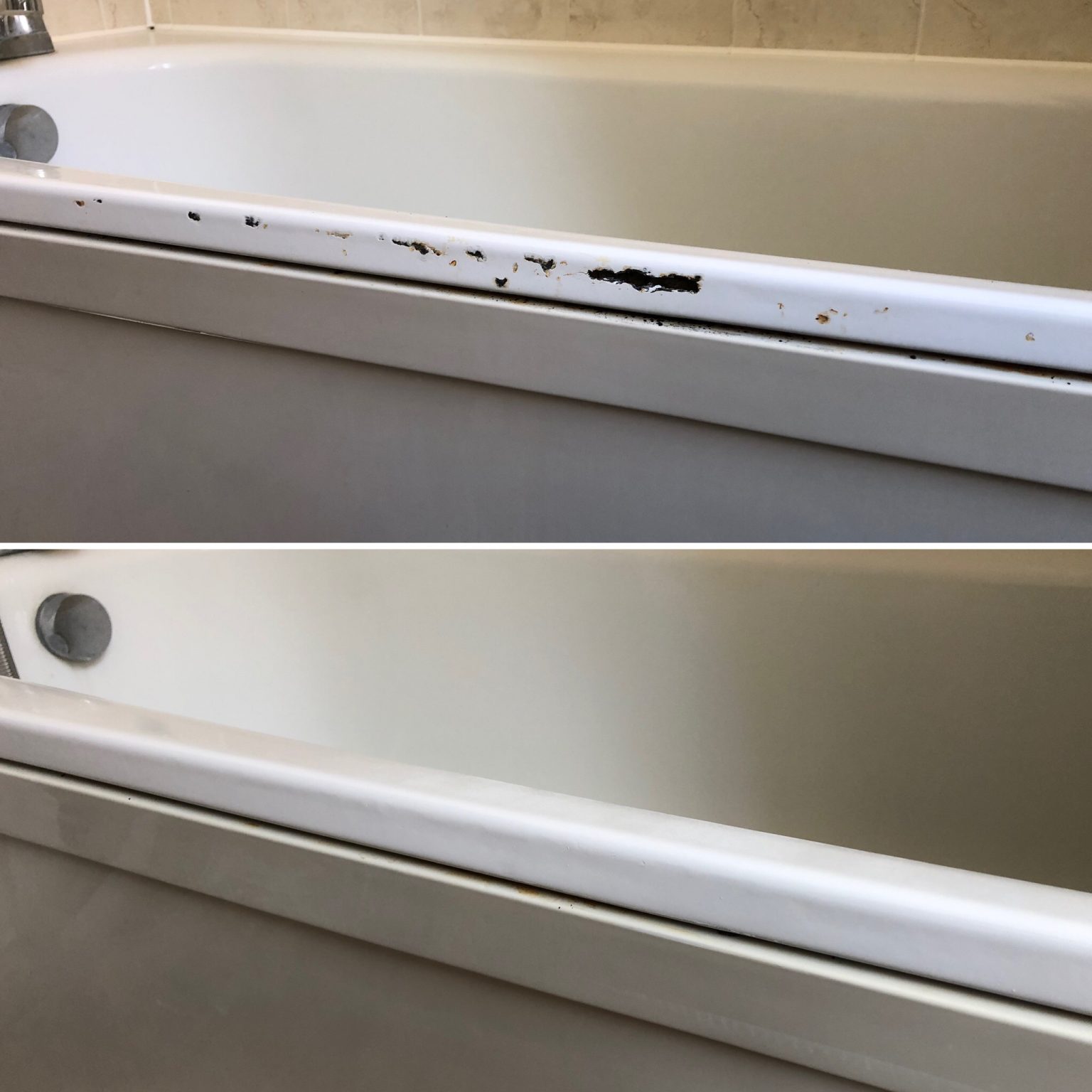 Badly rusted bath Surface Wizard