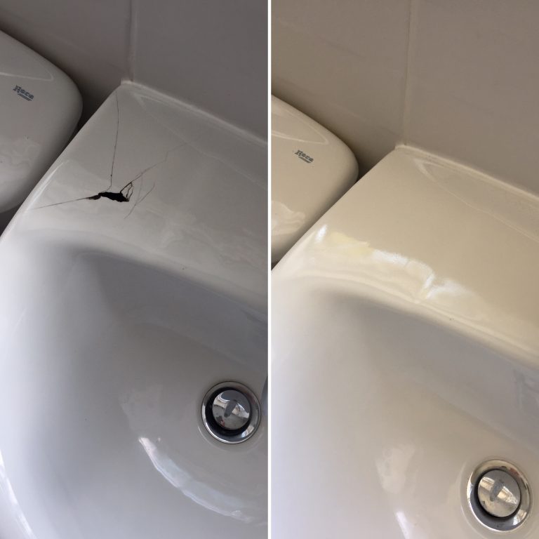 Cracked Ceramic Sink Surface Wizard