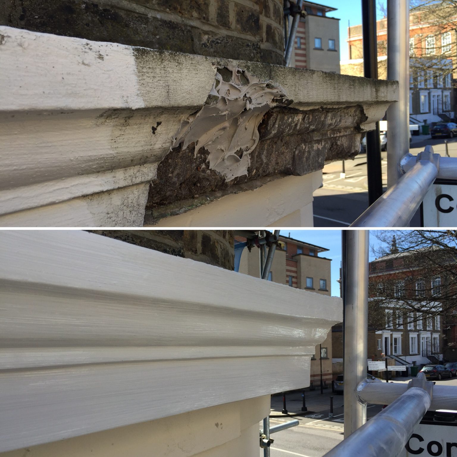Broken corbel