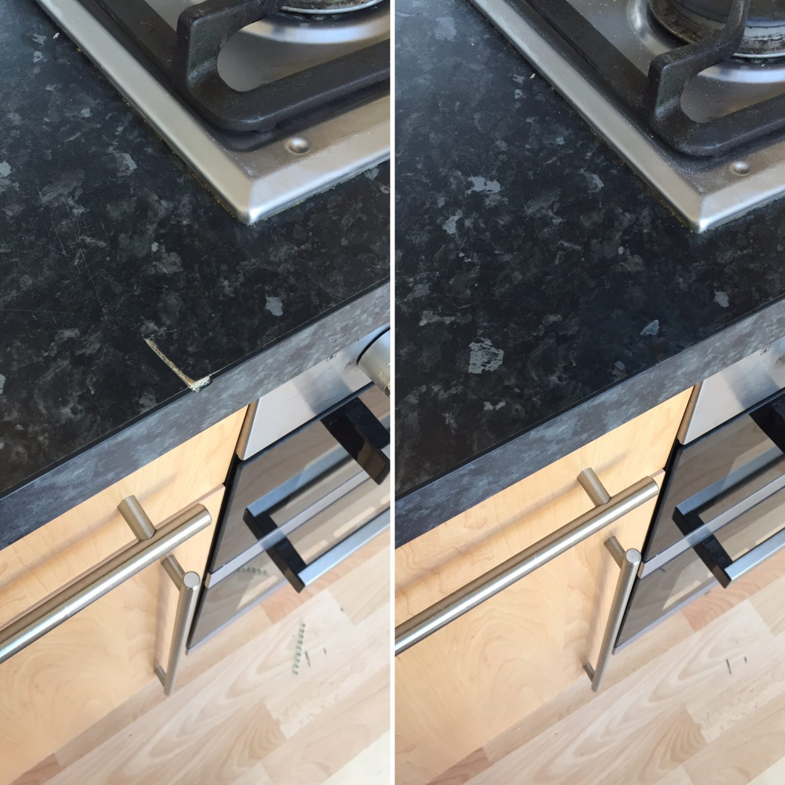 Chipped Worktop