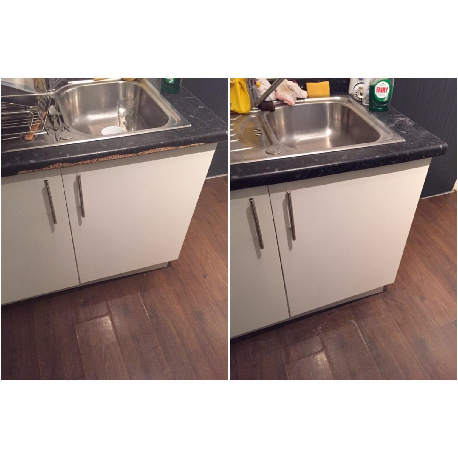 Chipped Worktop
