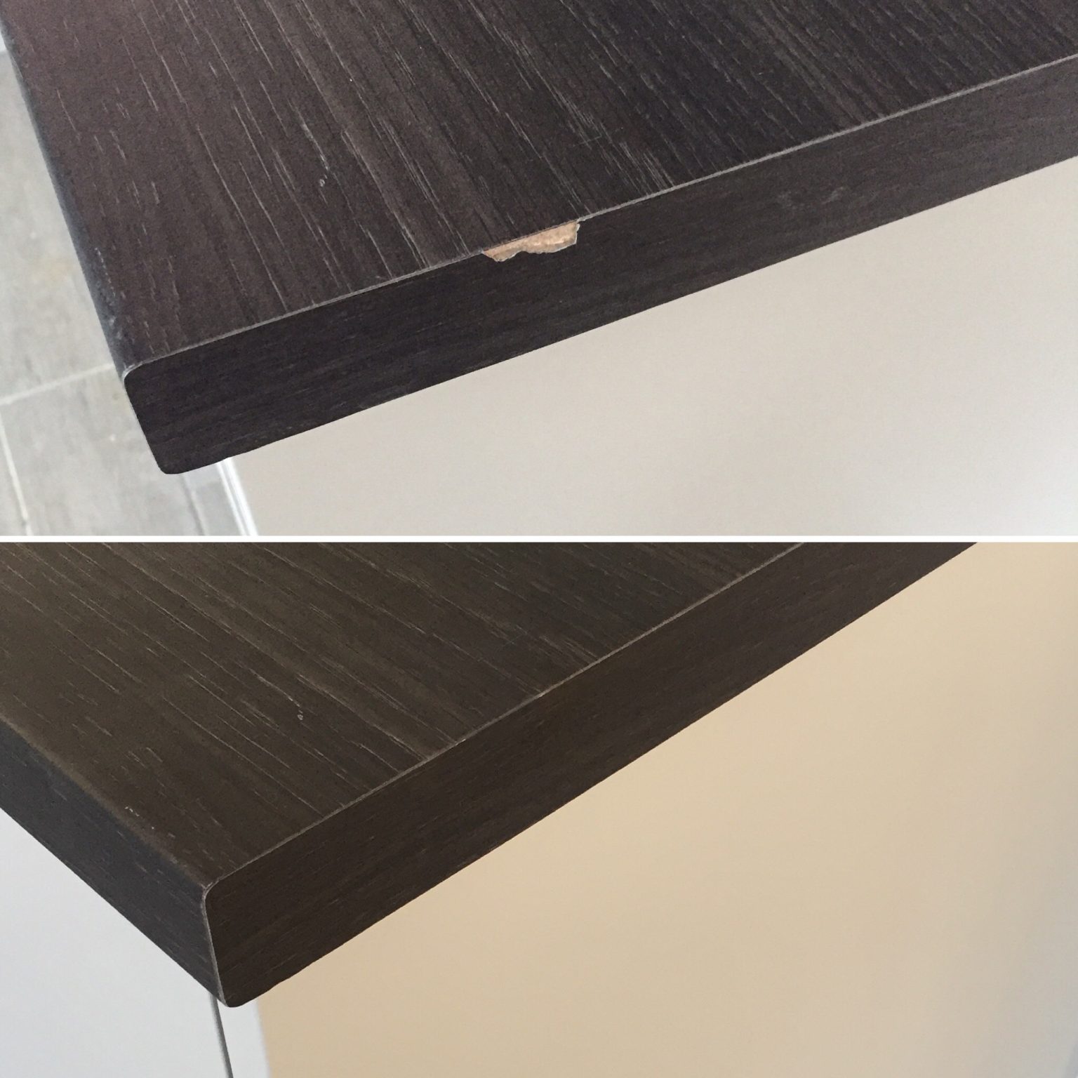 Chipped Worktop